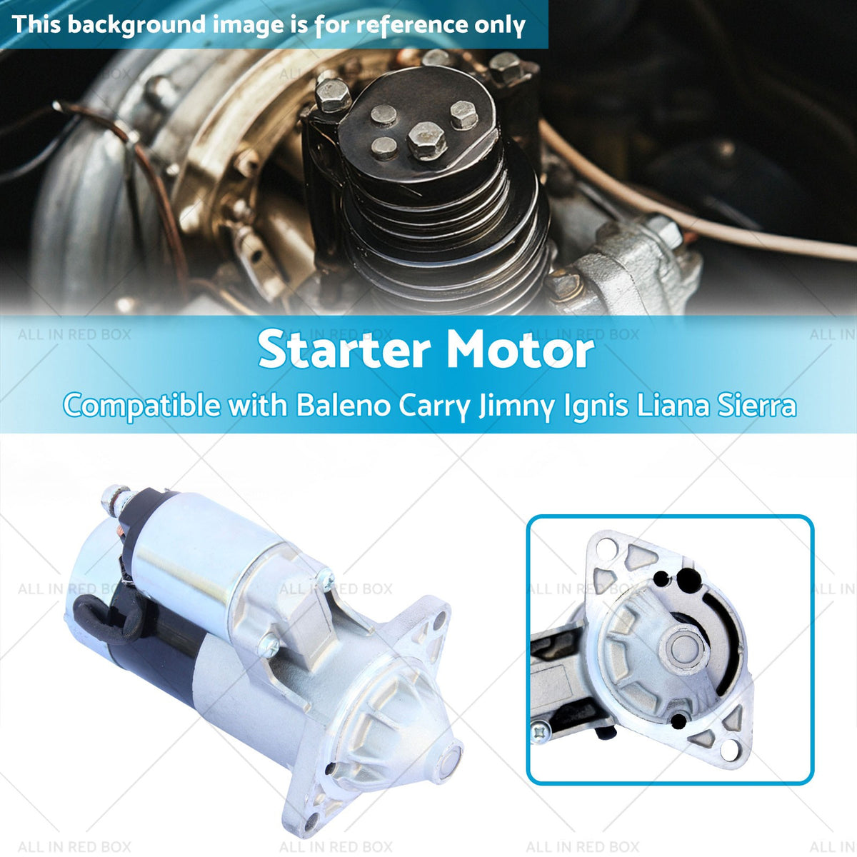 Starter Motor Suitable For Suzuki Vitara G13B 1.3L G16A G16B 1.6L Engines