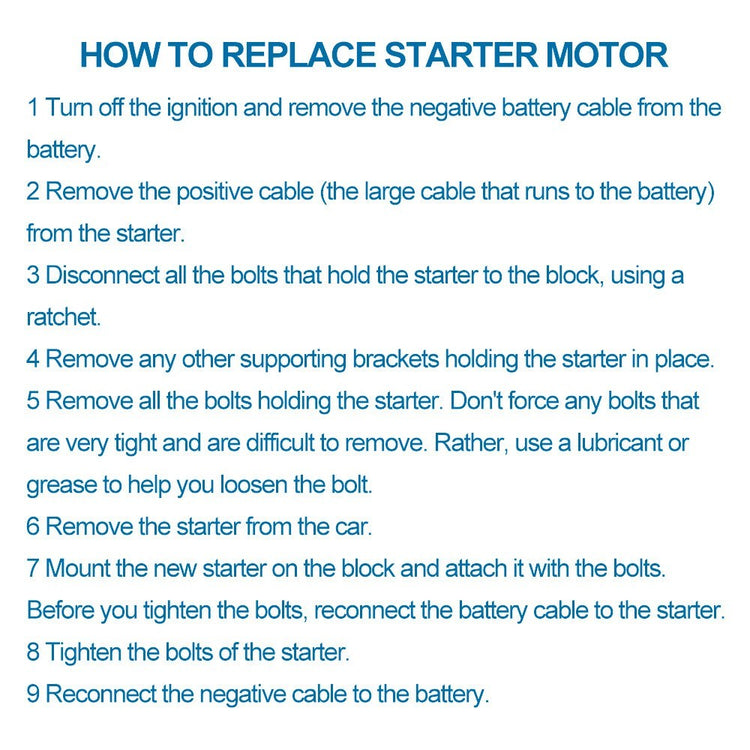 Starter Motor Suitable For TOYOTA HILUX Commuter TGN16R 2TR-FE PETROL 2005 UP