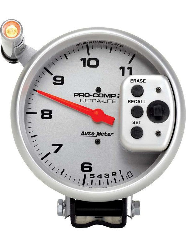 Auto Meter 5 Tachometer 0-11000 RPM Dual Range W/Peak Memory Ultra-Lite (6855)