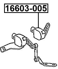 16603-005 Febest Height Control Sensor A9065420118