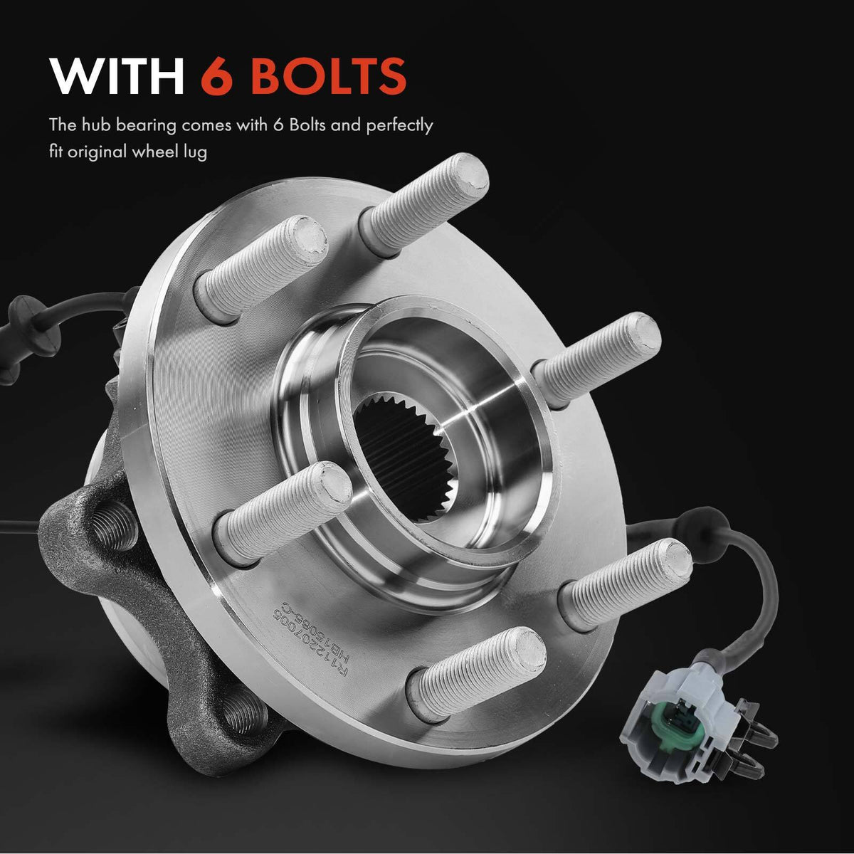 2x Front L+R Wheel Bearing Hubs w/ ABS for Nissan Navara D22 D40 Pathfinder R51
