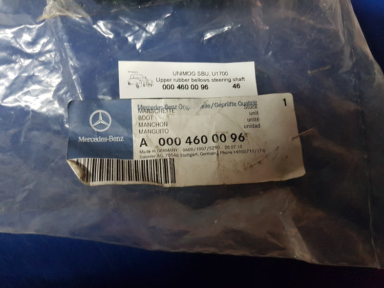 Mercedes UNIMOG SBU Upper rubber bellows steer shaft - 000 460 00 96, 0004600096
