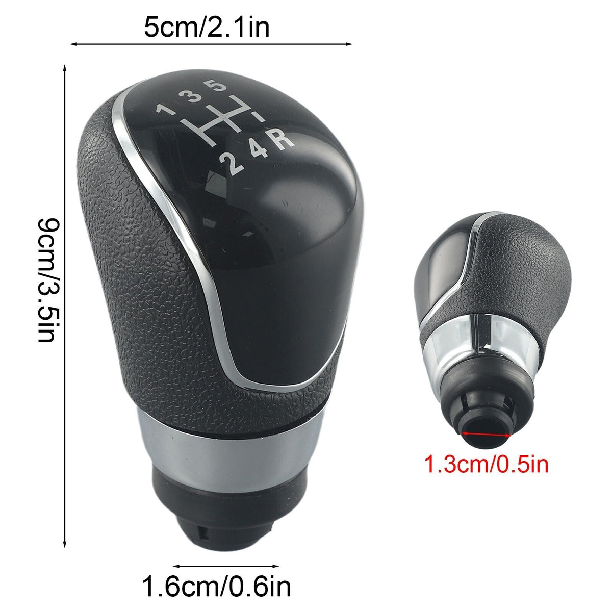 Gear Shift Knob Plastic For Ford Fiesta Focus MK2 MK3 2008-2013 Manual Gearstick