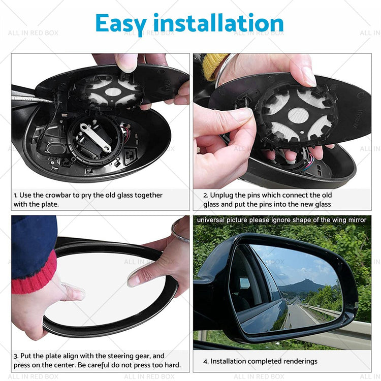 Left Side Mirror Glass Suitable for Mitsubishi ASX 2013–2020