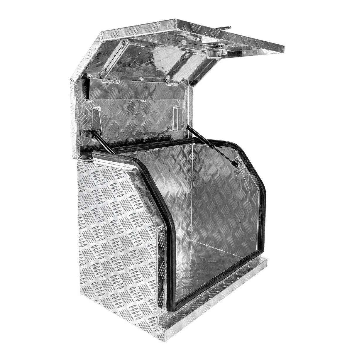 Aluminium Generator Tool Box Silver 620x400x500mm Ute Caravan Trailer Storage