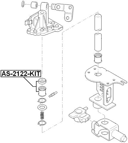 AS-2122-KIT Febest Ball Bearing Kit 888T-7288-BA 006311109 006311842 0009816711
