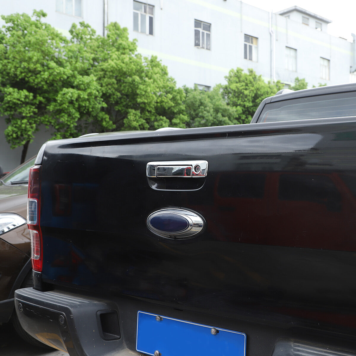 ABS Silver trunk Tailgate Handle Cover Trim For Ford Ranger 2015-2021 AU