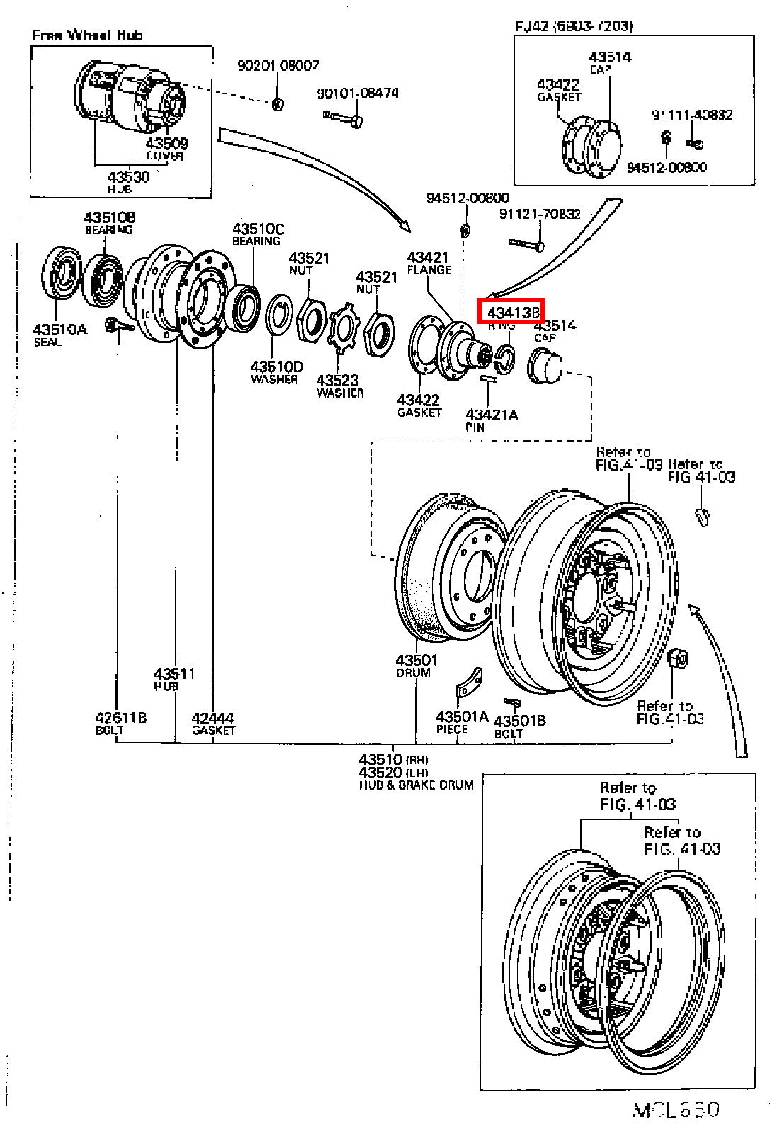 Genuine LandCruiser HDJ80 HDJ79 HDJ78 Front Axle Outer CV Circlip Snap Ring