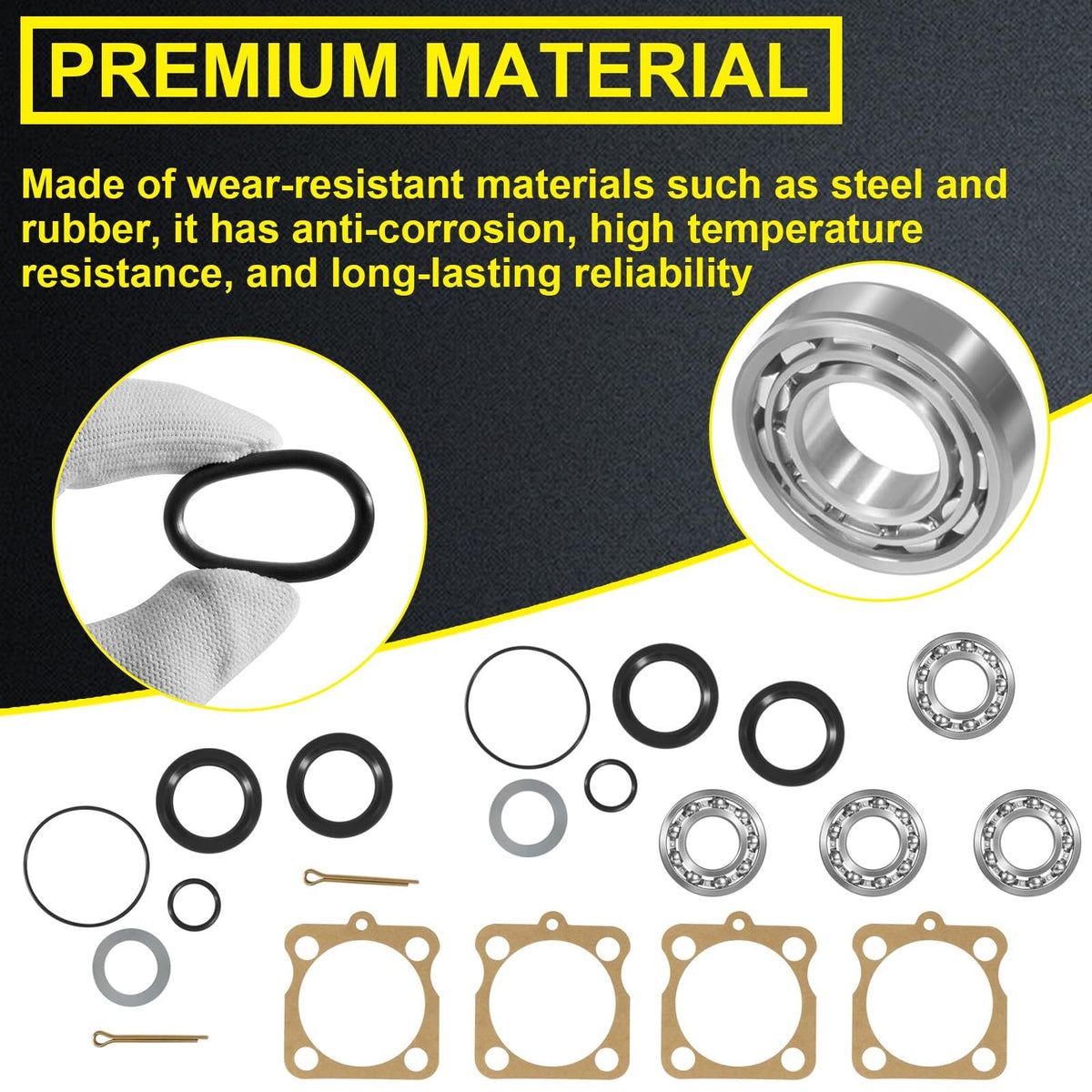 Rear IRS Wheel Bearing Kit w/Seals for Volkswagen VW Type 1 Bug/GHIA 1968-1979