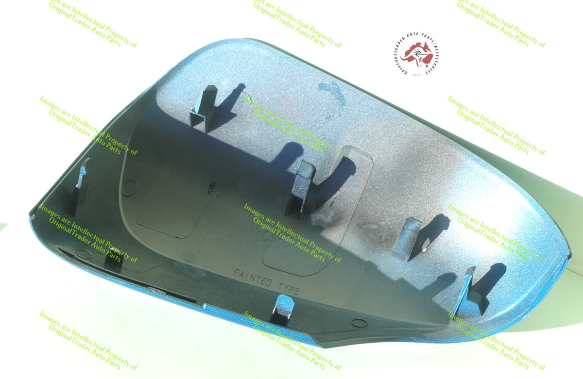 Right Side Mirror Case Cap Housing for Toyota Corolla E180 Series 2 Blue Gem 8X7