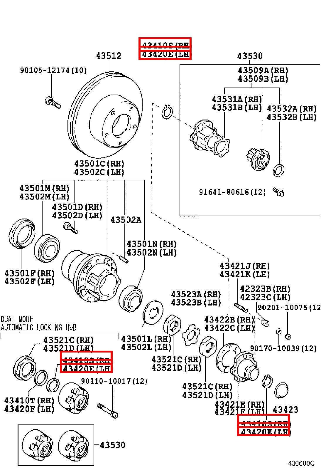 Genuine LandCruiser VDJ79 VDJ78 Front Axle Outer CV Circlip Snap Ring