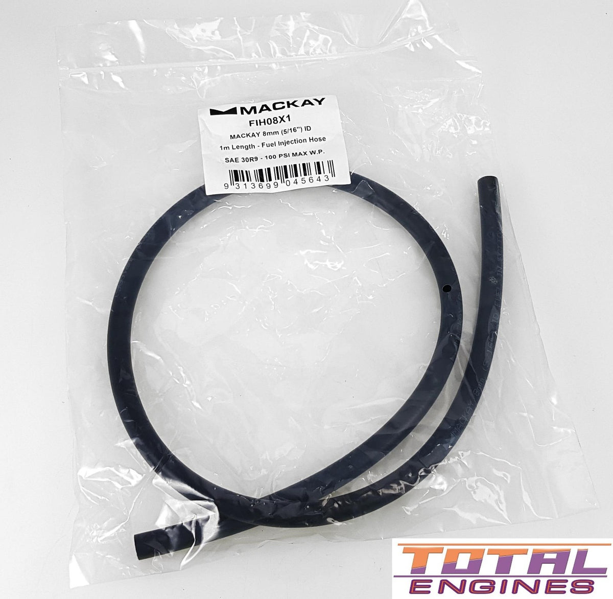 Mackay Fuel Hose - 8mm (5/16") ID x 1m Length - FIH08X1