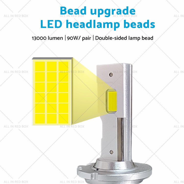 D2S D2R LED Headlight Bulbs HID Conversion Kit 6000K White 90W