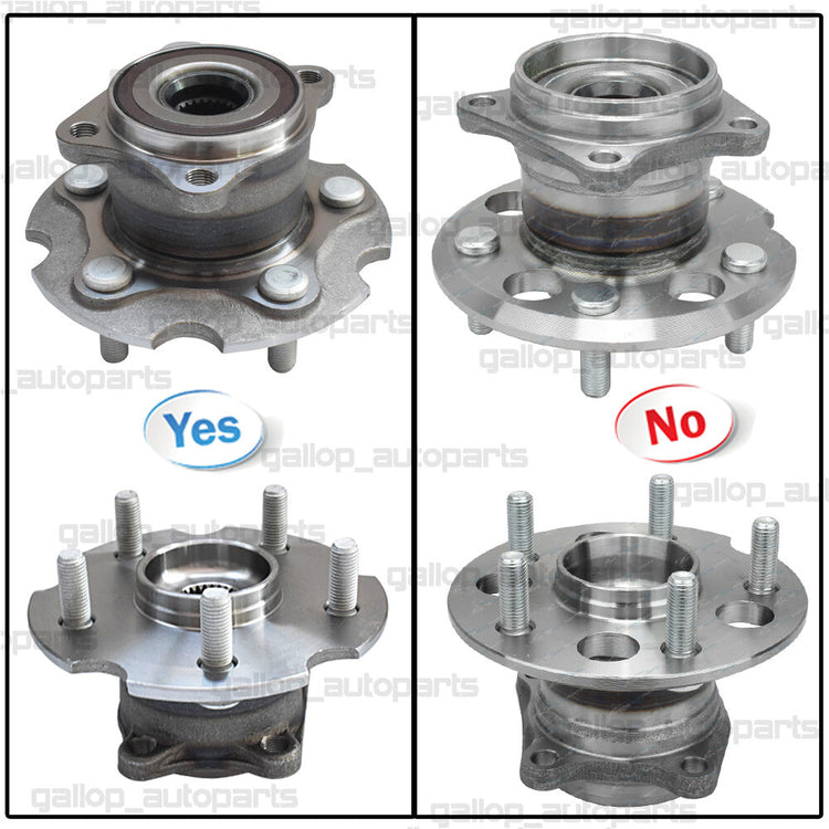 2PCS For Toyota RAV4 RAV-4 ACA31R ACA33R Rear Wheel Bearing Hub Hubs 2006-2016