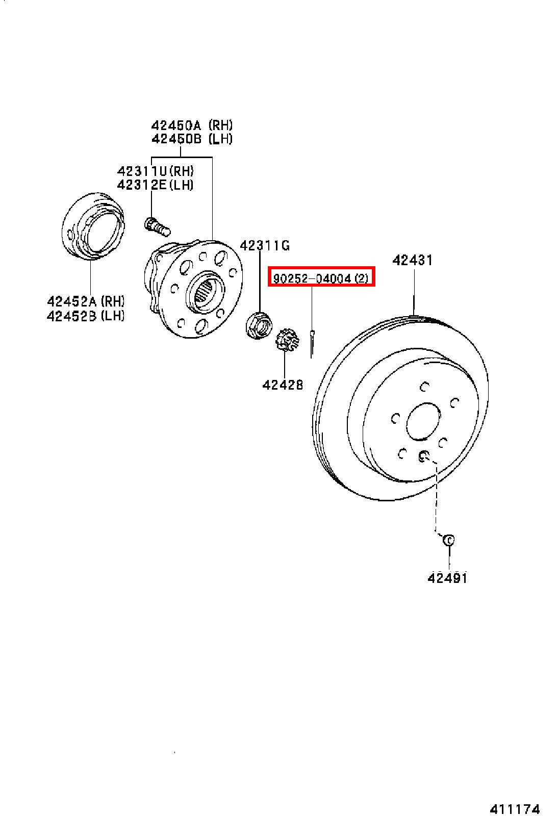 Genuine Regius RCH47 RCH41 LXH43 KCH46 KCH40 Axle Shaft Nut Cotter Pin