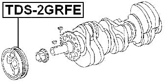 TDS-2GRFE Febest Crankshaft Pulley 2Grfe 13470-31030