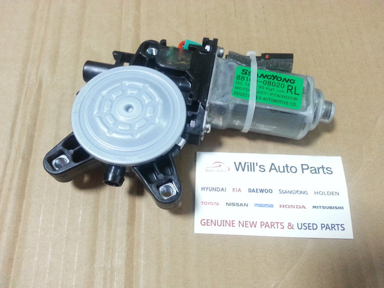 GENUINE BRAND NEW WINDOW REGULATOR MOTOR RH REAR SUITS SSANGYONG REXTON