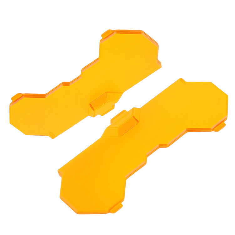 4x 7inch Round LED Light Covers Amber For Maxpeedingrods Driving Light Pods