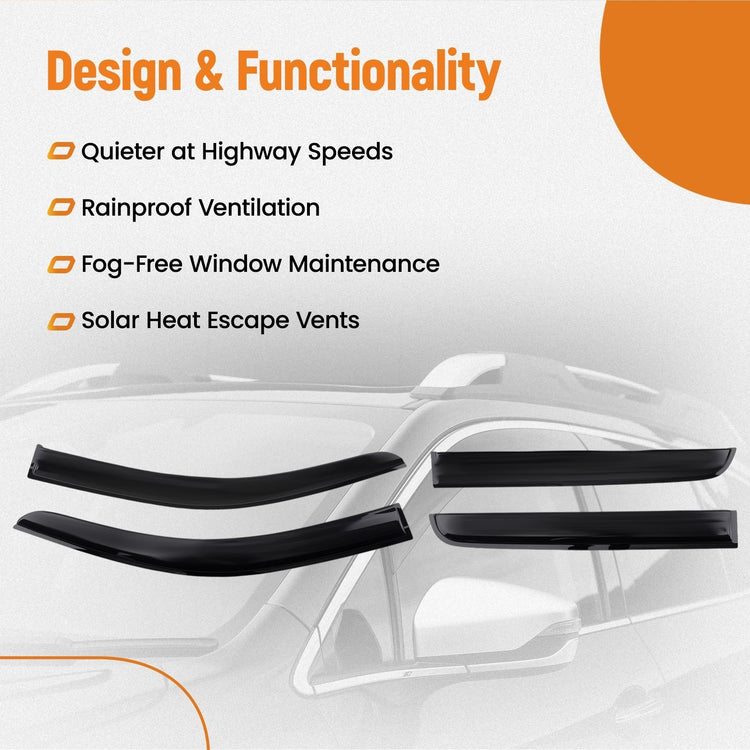 Weathershield for Nissan Navara D40 2005-2015 Window Visors Wind Deflectors