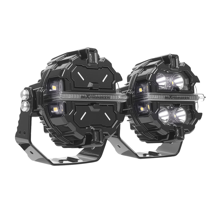 270° LED Driving Light Bar 3.5inch 19200LM Spot Flood Combo RGB DRL White Amber
