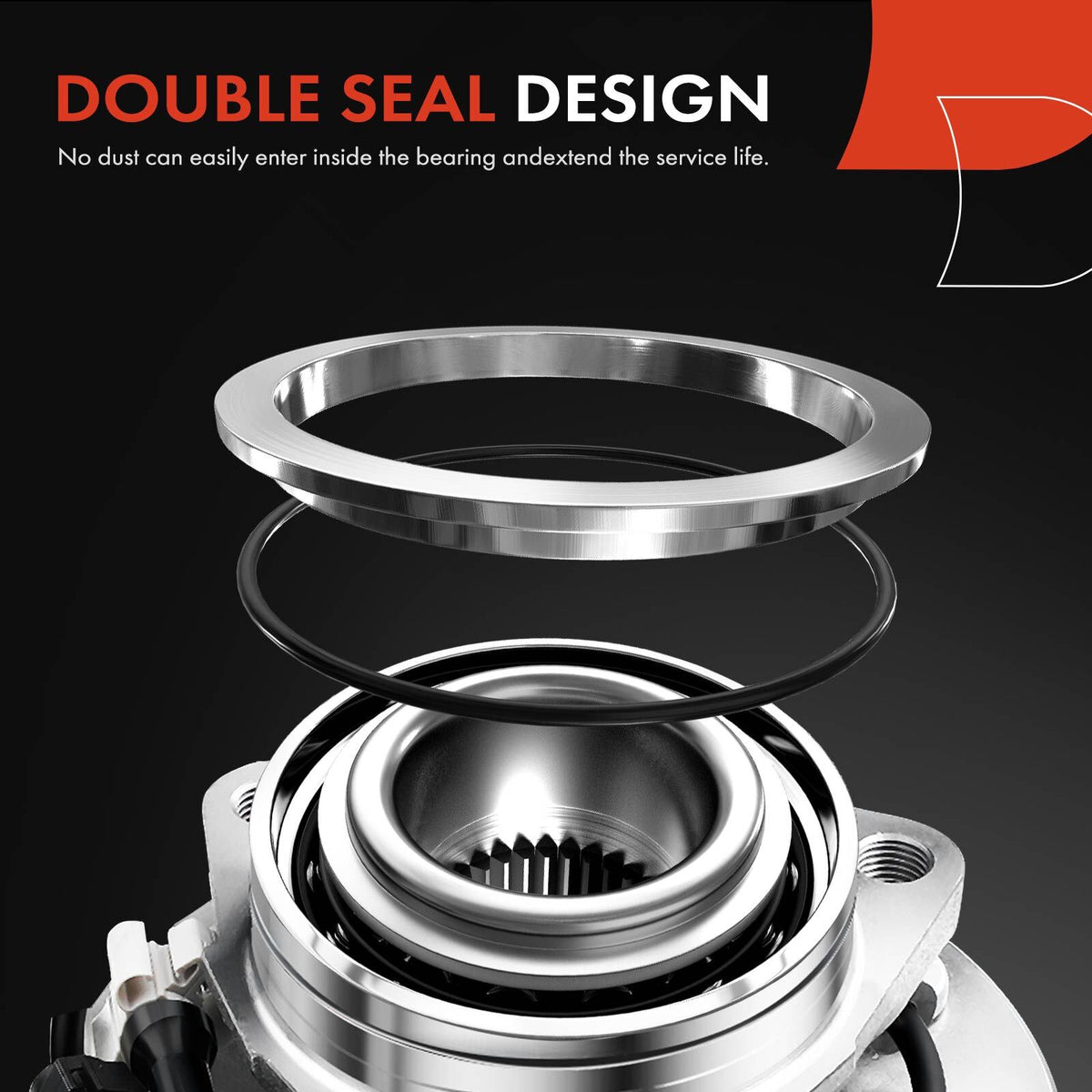 2x Wheel Bearing Hubs Front for Subaru Forester SH Impreza Liberty Outback 2.0L