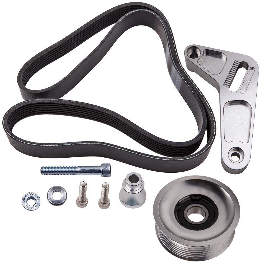 Swap Adjustable Idler Pulley Belt Kit For Honda Civic Integra K24 engine 06-09