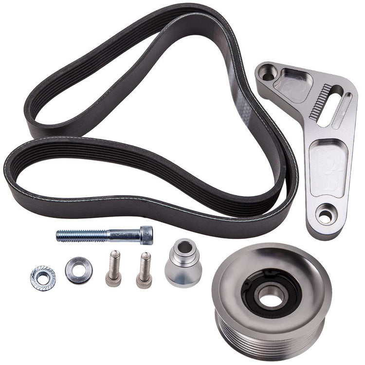 Swap Adjustable Idler Pulley Belt Kit For Honda Civic Integra K24 engine 06-09