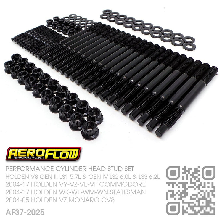 AEROFLOW HEAD STUDS V8 GEN IV LS2 6.0L/LS3 6.2L MOTOR [HOLDEN VZ-VE-VF COMMODORE