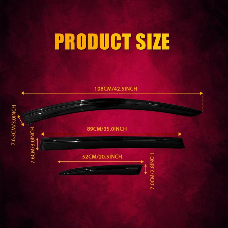 6X Weathershield Weather Shield Window Visors Deflectors For Holden Commodore VE
