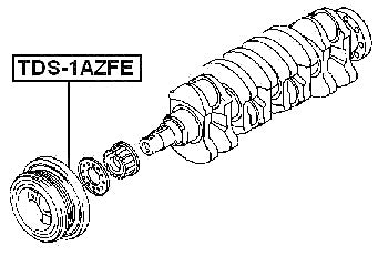 TDS-1AZFE Febest Crankshaft Pulley 1Azfe/2Azfe 13470-28010 13470-28020