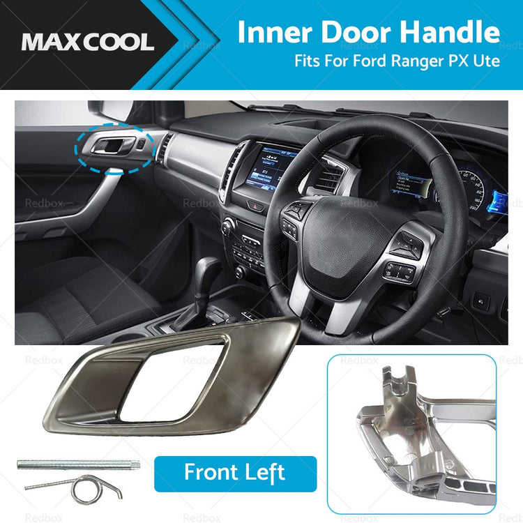 Left Inner Front Door Handle Dark Chrome Suitable for Ford Ranger PX 2011-