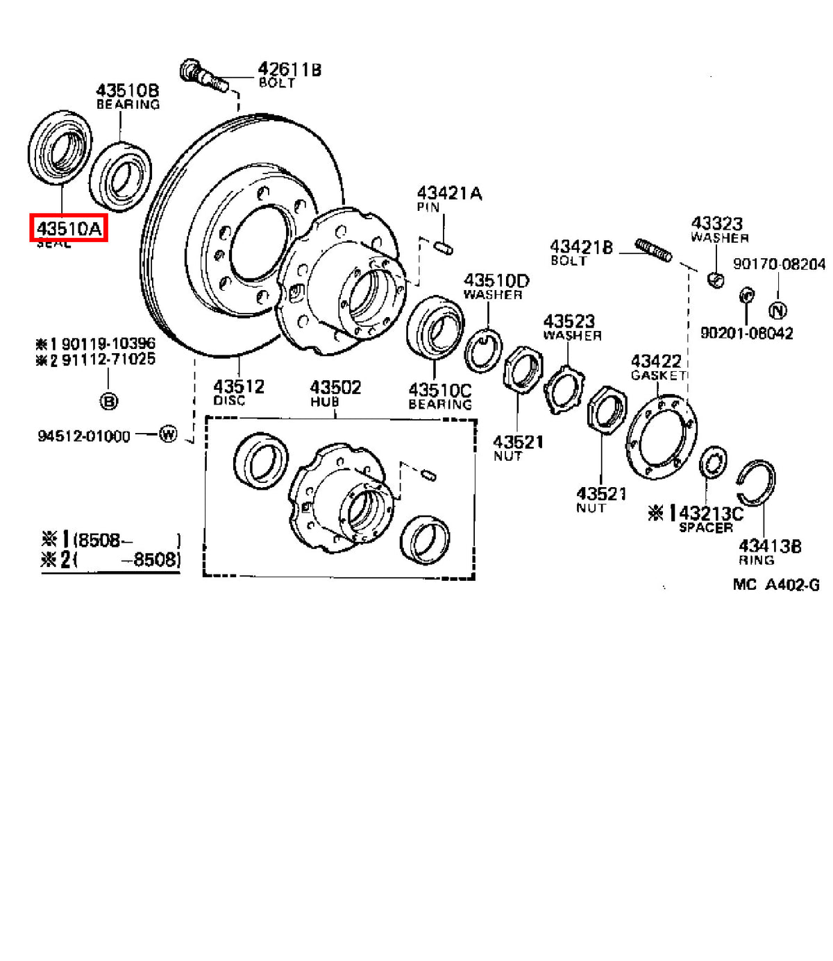 Genuine LandCruiser VDJ79 VDJ78 VDJ76 Wheel Bearing Hub Oil Seal