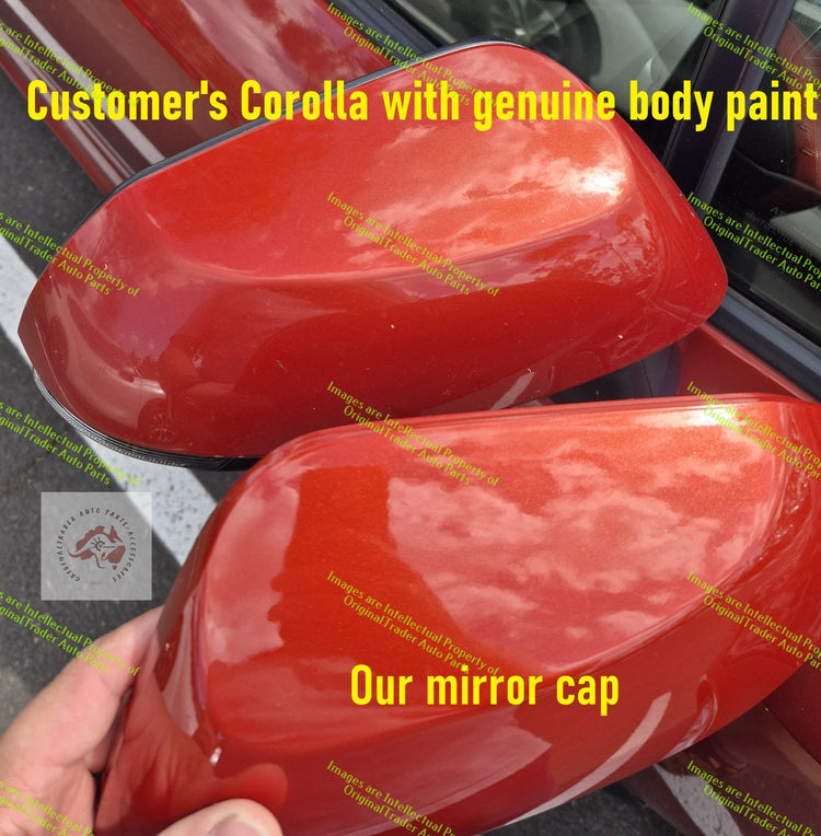 Left Side Mirror Cover Cap Case for Toyota Corolla E210 Series Volcanic Red 3U4