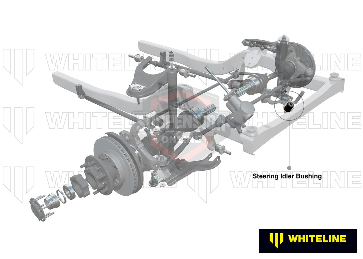 Whiteline W11208 - Steering Idler Arm - Bushing Kit (Bush- steering arm)