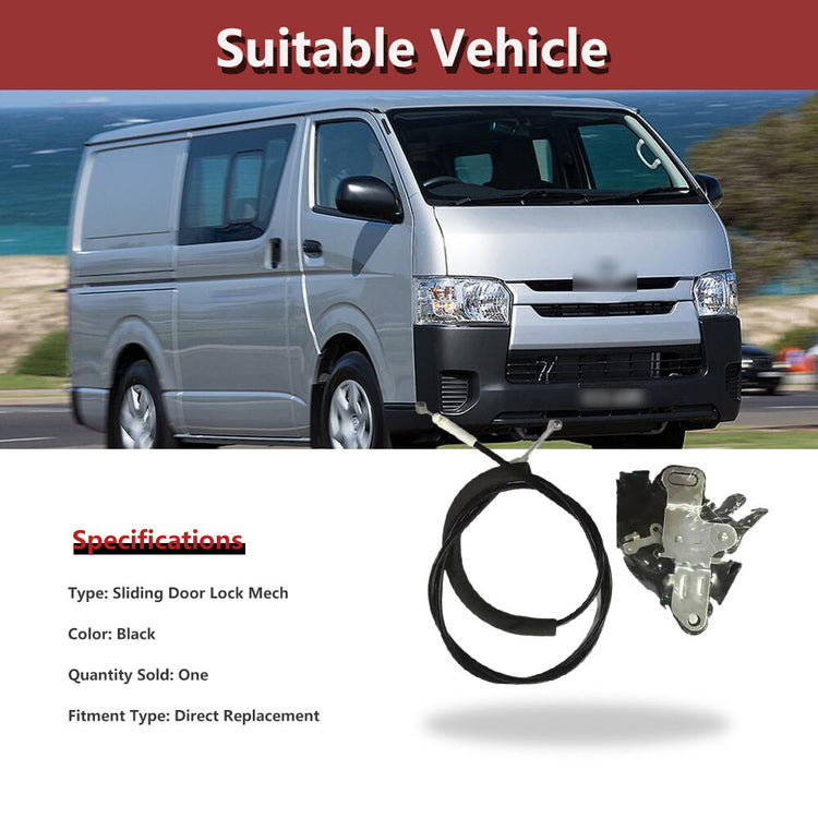 High Quality LH Left Sliding Door Lock Mech For Toyota Hiace Commuter 2005-2019