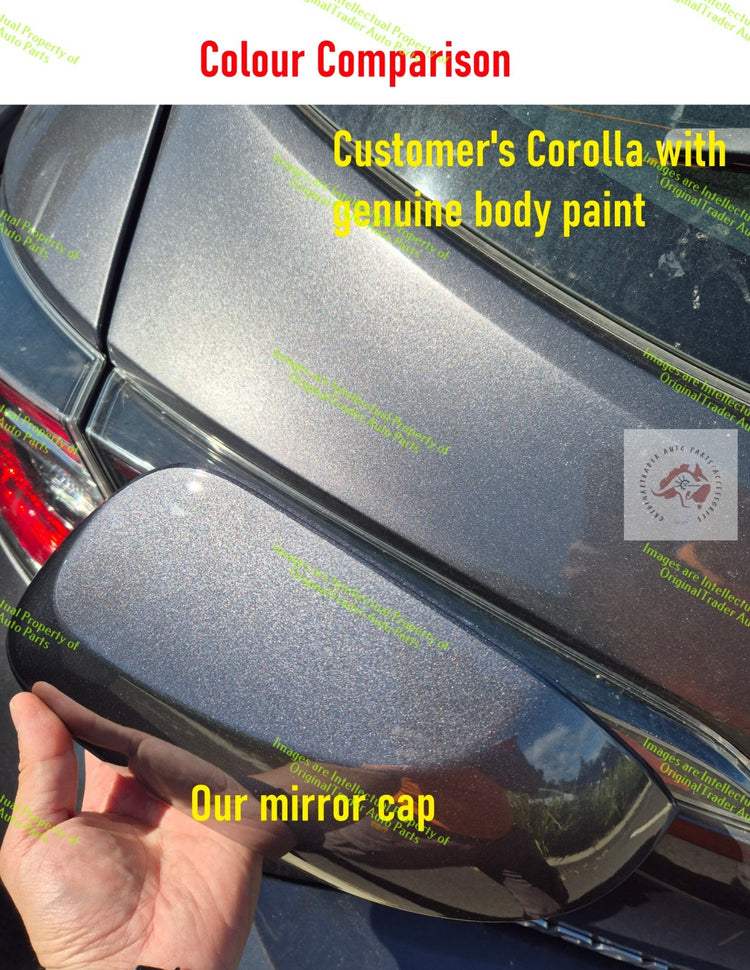 Left Door Mirror Cover Cap for Toyota Corolla E210 Magnetic Grey Metallic 1G3