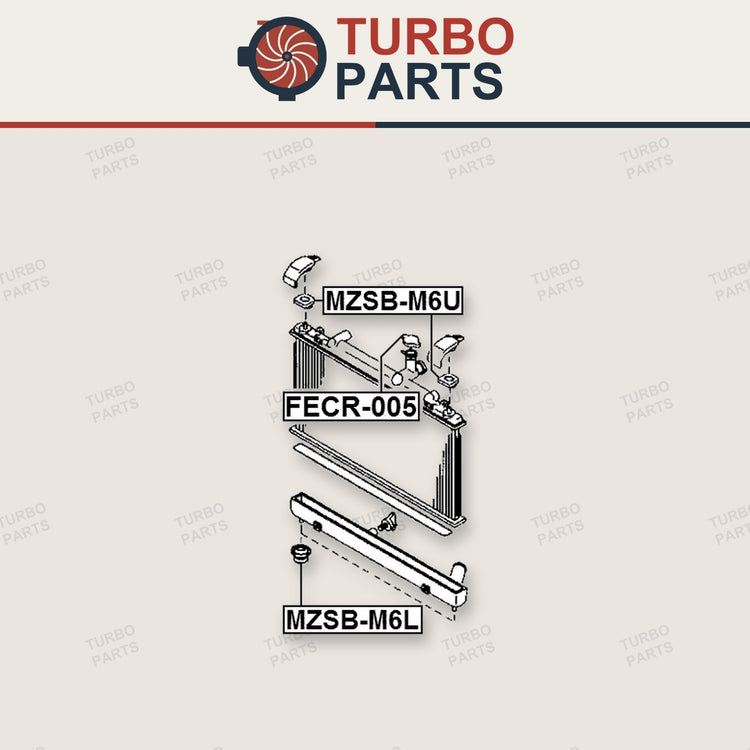 Mazda 6 Wagon Mount Rubber Radiator