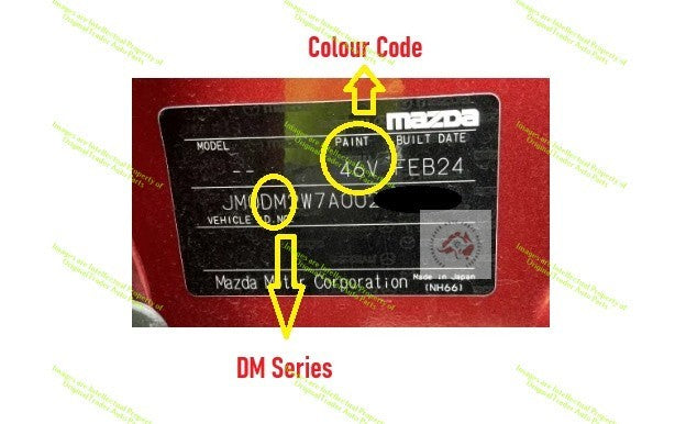 Right Side Mirror Cap Cover for Mazda CX30 CX-30 Soul Red Crystal Metallic 46V
