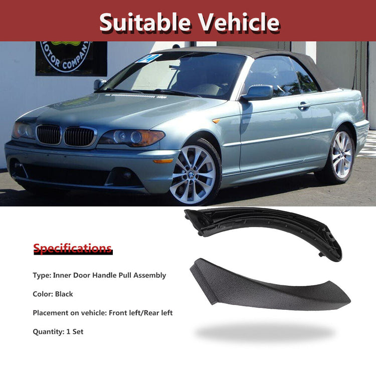 Durable Left Inner Door Panel Handle Pull Fits BMW E90 3 Series 320i 335i Sedan