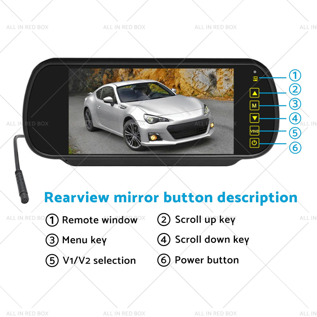 Brake Light Backup Camera 7 Monitor Suitable for Mercedes Sprinter 2006–2019