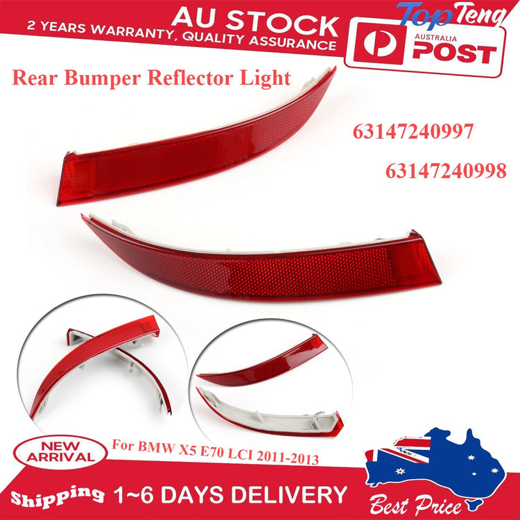 Rear Bumper Left&Right Reflector Light For BMW X5 E70 LCI 11-13 63147240997 TT
