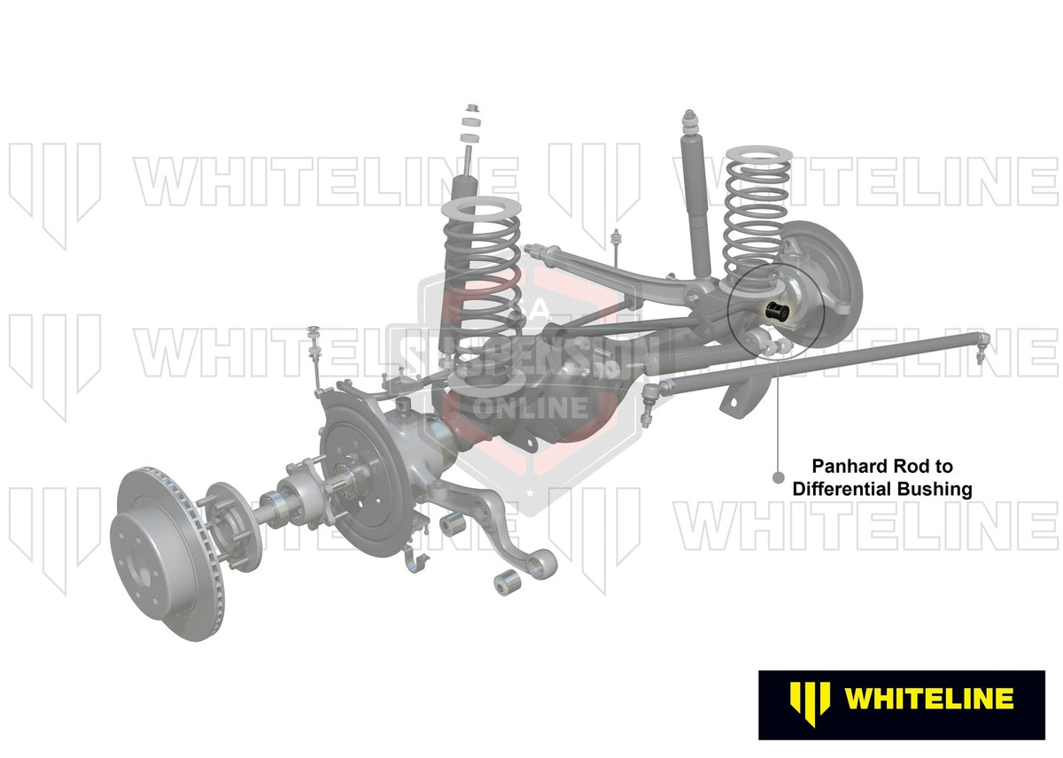 Whiteline W83386 - Panhard Rod - To Differential Bushing Kit (Mounting- panhard