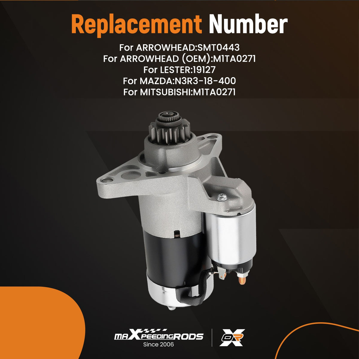 Starter Motor 14 TOOTH For Mazda RX8 RX-8 1.3L 2003-2012 2008 for NER3-18-400