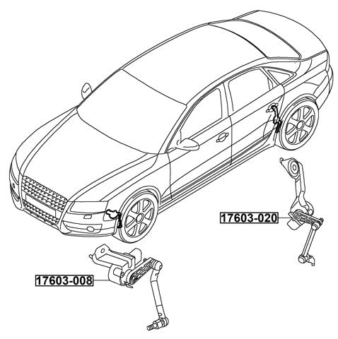 Rear Level Sensor Fits Audi 8K0941309F
