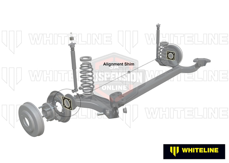 Whiteline KCA383 - Camber/Toe - Correction Kit (Caster Shim- axle beam) fits rea