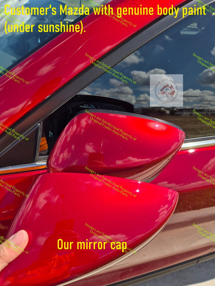 Right Side Mirror Cover Case for Mazda CX-8 CX8 KG Soul Red Crystal Metallic 46V