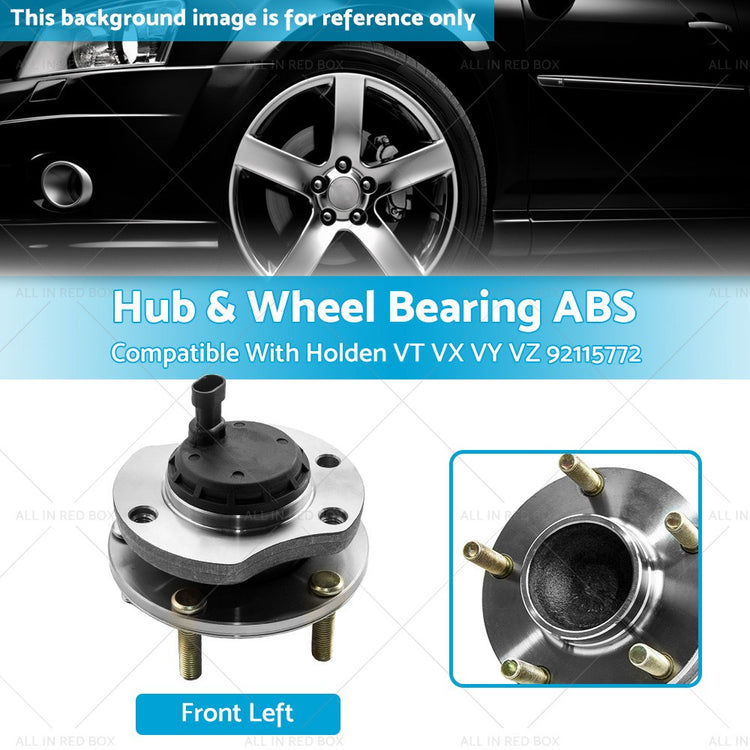 LH Front Hub & Wheel Bearing ABS Suitable For Holden VT VX VY VZ 92115772