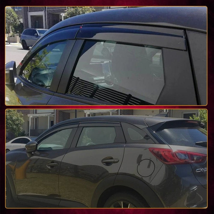 4PCS Luxury Weather shields Weathershields for Mazda CX3 CX-3 DK 2015-2024 POST