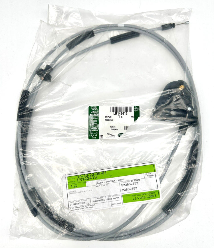 Genuine Land Rover Discovery Sport (L550) Front Bonnet Control Cable LR143413