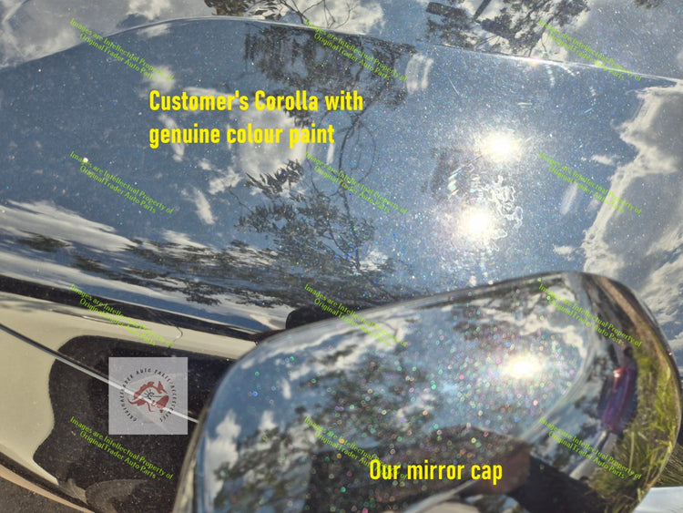 Right Side Mirror Cap Case Cover for Toyota Corolla E170 E180 Eclipse Black 218